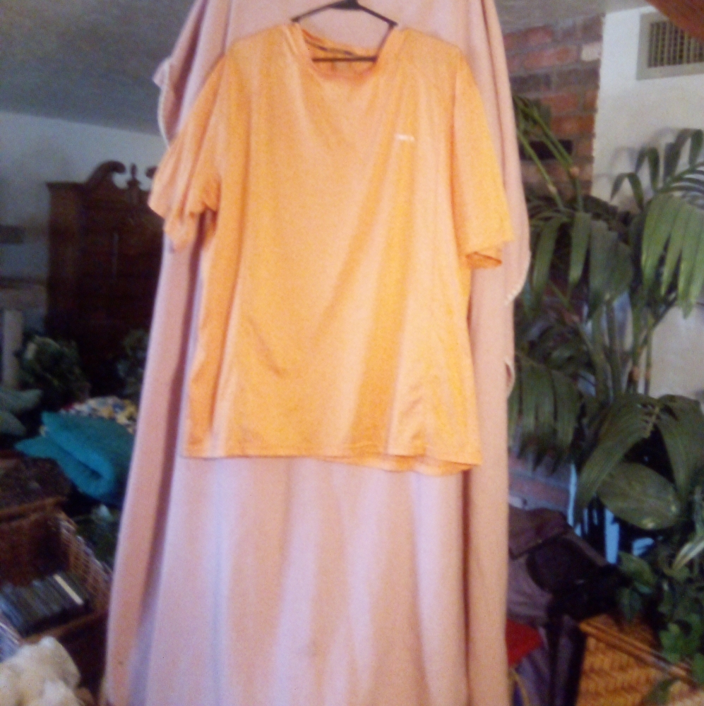 Men's Orange Reebok Shirt Size XXXL